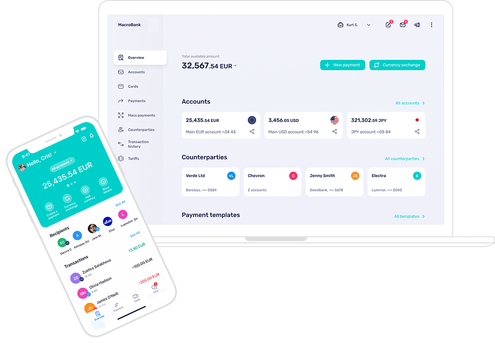 Core Bancario - Aplicaciones bancarias web y móviles
