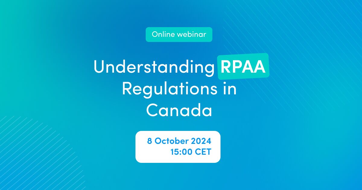 Online webinar RPAA Regulations in Canada – Requirements and Registration