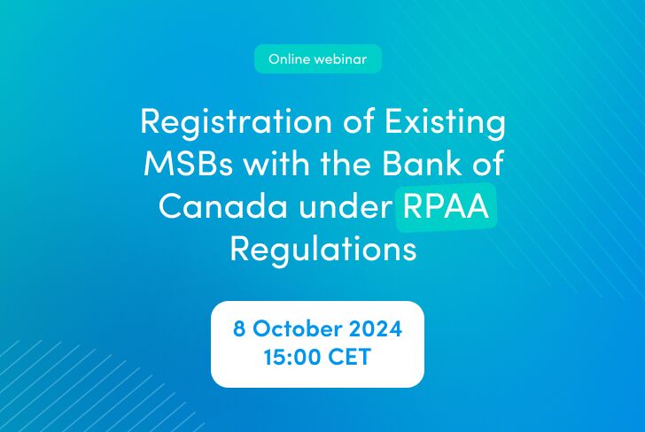 Banner - Registration of Existing MSBs with the Bank of Canada under RPAA Regulations