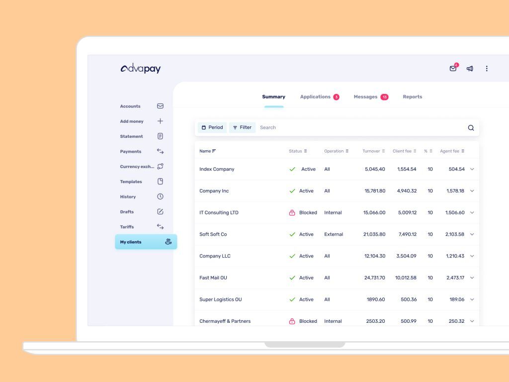 Macrobank Консоль для агентской схемы