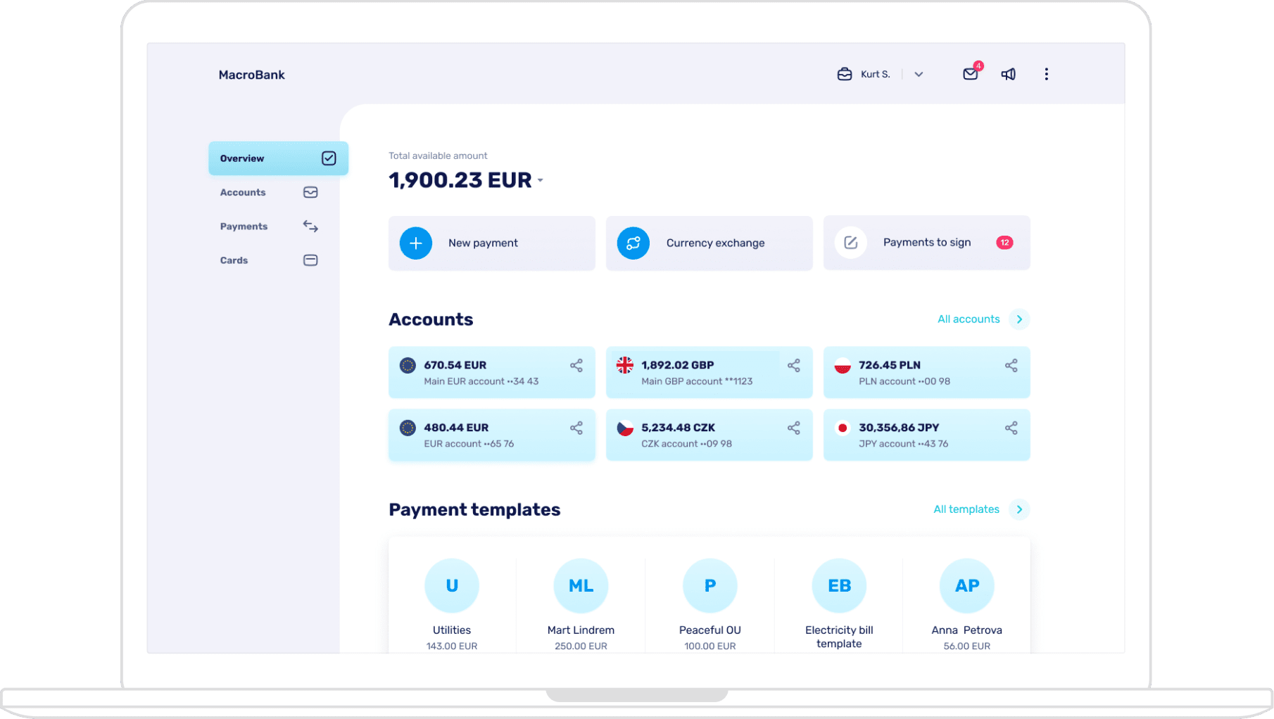 Digital Core Banking software - white-label web banking application