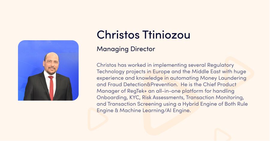 Christos Ttiniozou, iSpiral, , a speaker at the webinar "Integrative solutions for fintechs"