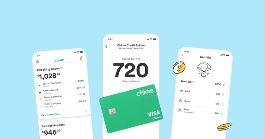 Chime application design, screenshots